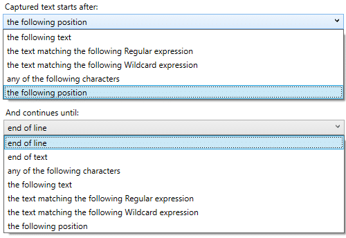 different option to chose the boundary type