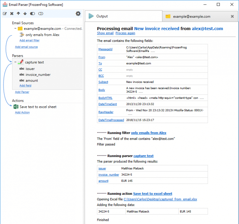 How Email Parser works - Email Parser software