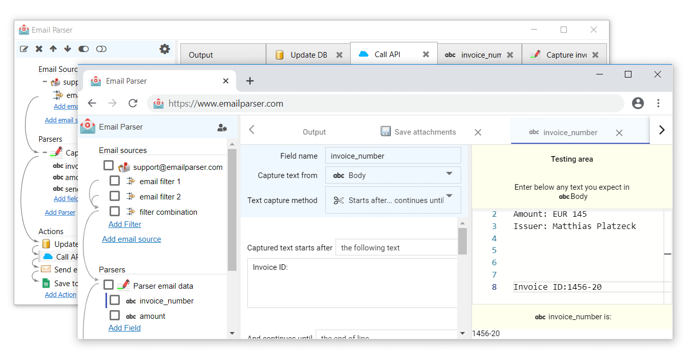 Saving emails to excel