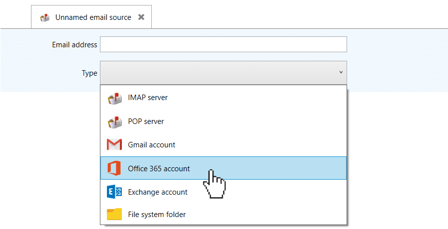 How do I setup the Email system to use my Office 365 account