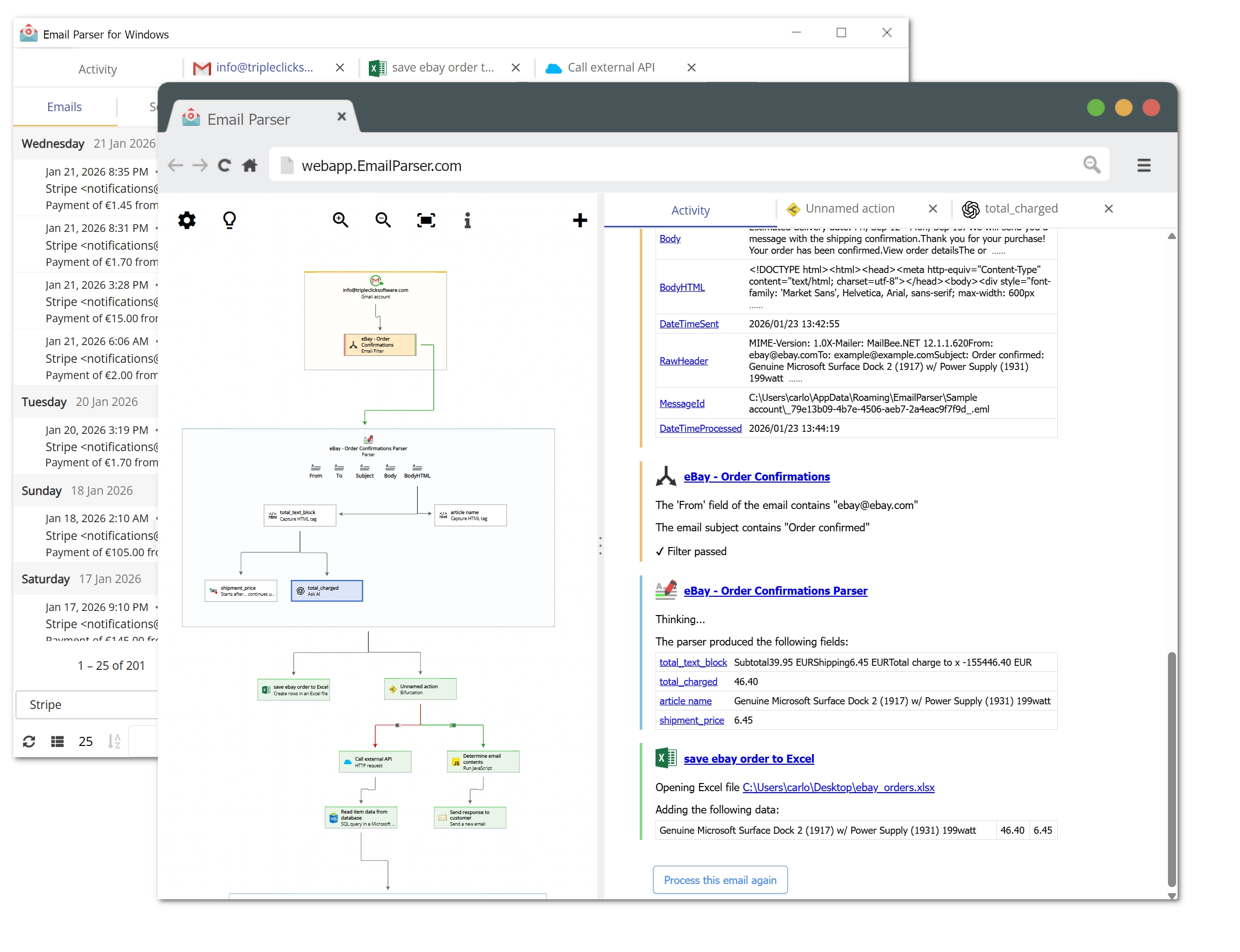 how to export email to excel