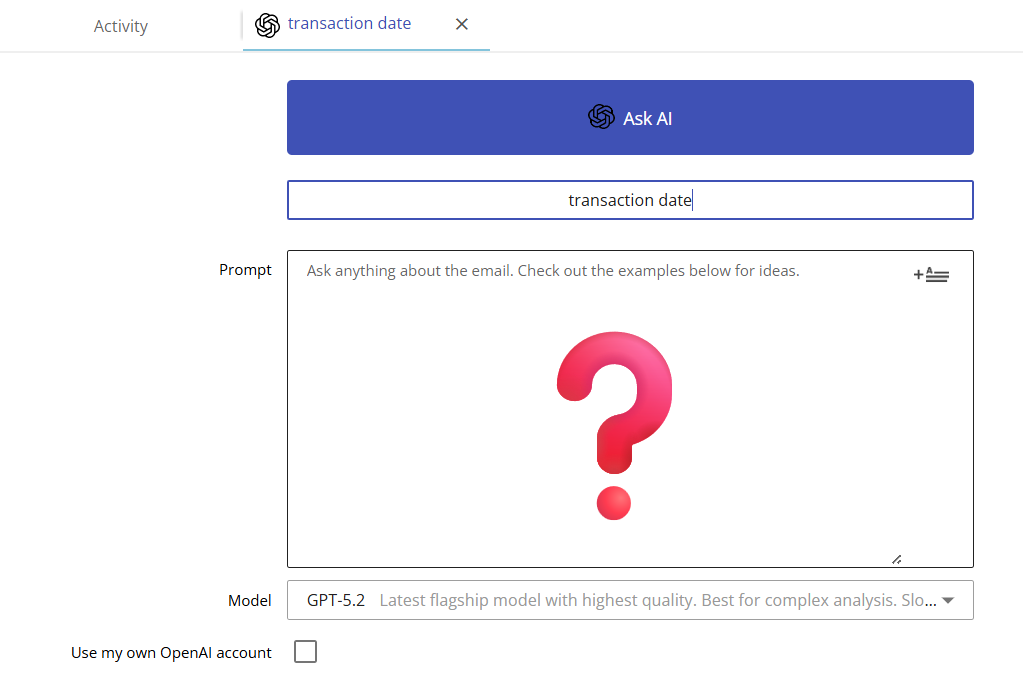 Tips for writing a good prompt to parse email